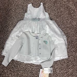 2-piece dress and sweater